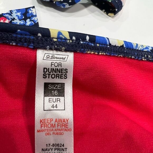 St.Bernard Bohemian Ruffle Floral Print Bikini Size 16/ 38C - Picture 11 of 12